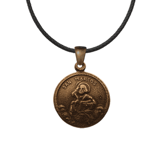 Vintage Bronze San Marcos Medal, St. Mark the Evangelist