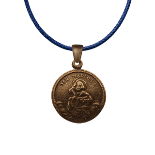 Vintage Bronze San Marcos Medal, St. Mark the Evangelist