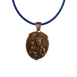 Vintage Bronze St. Anne de Beaupre Medal with Basilica