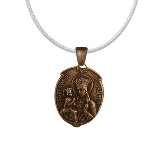 Vintage Bronze St. Anne de Beaupre Medal with Basilica