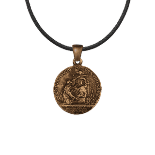 Vintage Bronze Regina Pacis and Pax Christi Medal