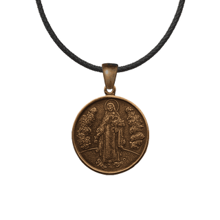 Vintage Bronze St. Therese Medal, I Shall Watch Over You
