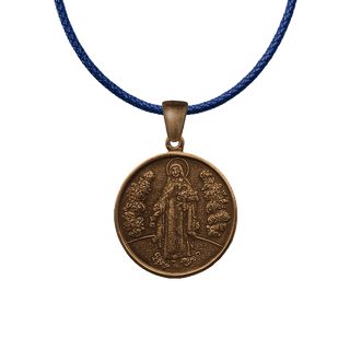 Vintage Bronze St. Therese Medal, I Shall Watch Over You