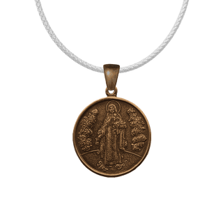 Vintage Bronze St. Therese Medal, I Shall Watch Over You