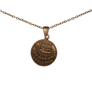 Vintage Bronze Peace and Good Will Medal, 1801