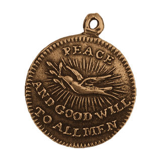 Vintage Bronze Peace and Good Will Medal, 1801