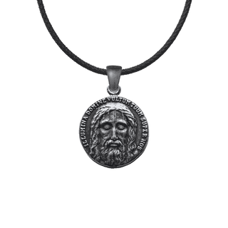 Vintage Sterling Silver Holy Face of Jesus Medal, Two-Sided