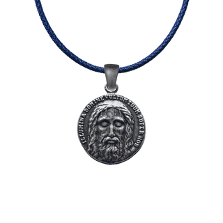 Vintage Sterling Silver Holy Face of Jesus Medal, Two-Sided