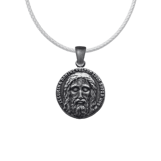 Vintage Sterling Silver Holy Face of Jesus Medal, Two-Sided