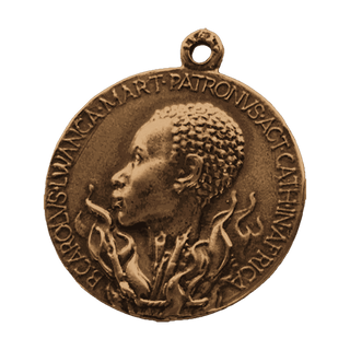 Vintage Bronze St. Charles Lwanga Medal, Uganda