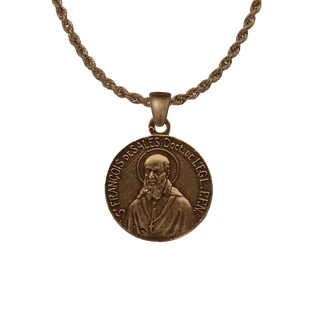 Vintage Bronze St. Francis de Sales and St. Jane de Chantal