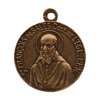 Vintage Bronze St. Francis de Sales and St. Jane de Chantal