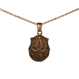Vintage Bronze Our Lady of Lujan Medal, Argentina