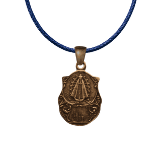 Vintage Bronze Our Lady of Lujan Medal, Argentina