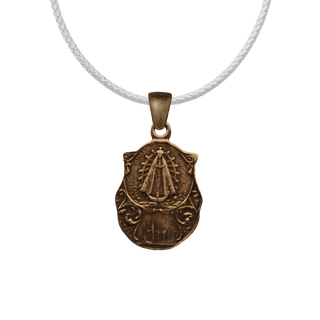Vintage Bronze Our Lady of Lujan Medal, Argentina