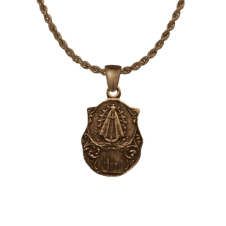 Vintage Bronze Our Lady of Lujan Medal, Argentina