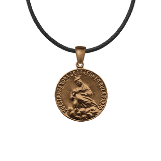 Vintage Bronze Our Lady of La Leche Medal, St. Augustine
