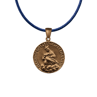 Vintage Bronze Our Lady of La Leche Medal, St. Augustine