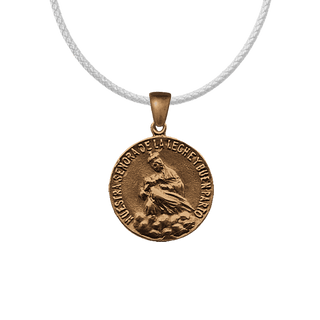 Vintage Bronze Our Lady of La Leche Medal, St. Augustine
