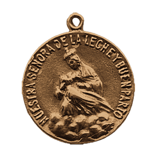 Vintage Bronze Our Lady of La Leche Medal, St. Augustine