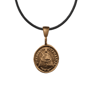 Vintage Bronze Our Lady of Guadalupe and St. Jerome Medal