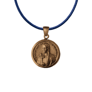 Vintage Bronze St. Kateri Tekakwitha Medal, Lily of the Mohawks
