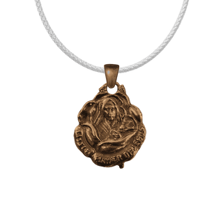 Vintage Bronze Little Flower and St. Pius X Medal