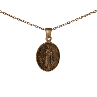 Vintage Bronze St. Brigid and St. Patrick Medal