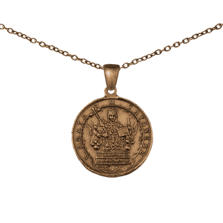 Vintage Bronze St. Agatha of Catania Medal, Sacred Heart