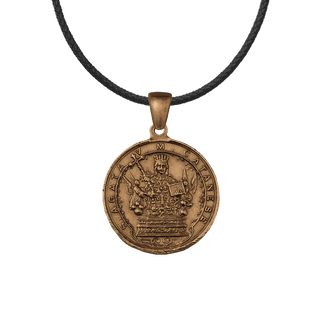 Vintage Bronze St. Agatha of Catania Medal, Sacred Heart