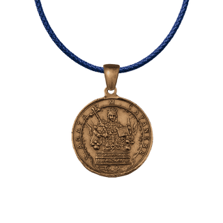 Vintage Bronze St. Agatha of Catania Medal, Sacred Heart