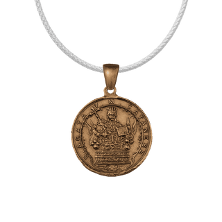 Vintage Bronze St. Agatha of Catania Medal, Sacred Heart