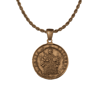Vintage Bronze St. Agatha of Catania Medal, Sacred Heart