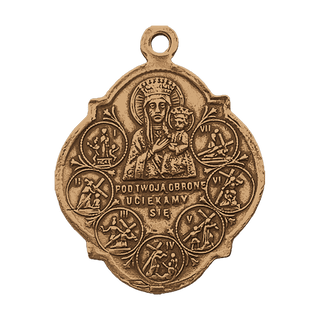 Vintage Bronze Way of the Cross Medal, Jasna Gora