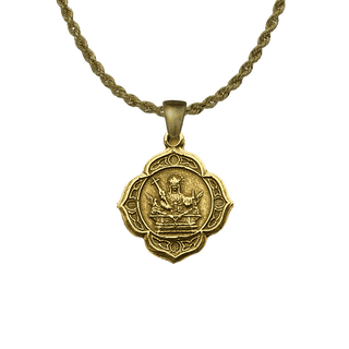 Vintage Yellow Bronze St. Agatha Medal, Virgin and Martyr