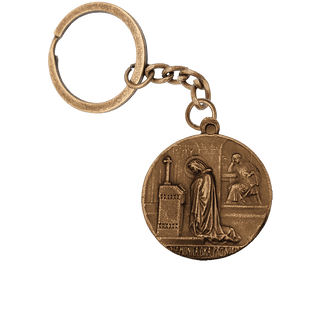 Vintage Bronze St. Monica Medal, Catholic Mothers' Association