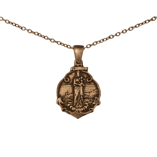 Vintage Bronze Notre-Dame de la Garde Medal, Marseille