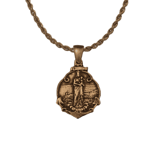 Vintage Bronze Notre-Dame de la Garde Medal, Marseille