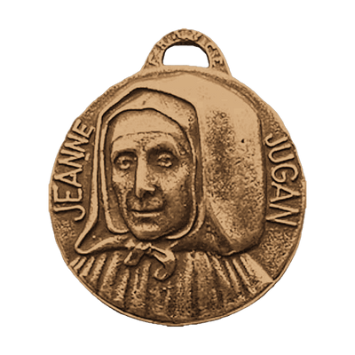 Vintage Bronze St. Jeanne Jugan Medal, Sister Mary of the Cross