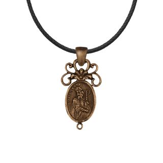 Vintage Bronze St. Patrick and St. Bridget Rosary Center