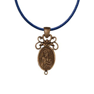 Vintage Bronze St. Patrick and St. Bridget Rosary Center