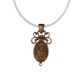 Vintage Bronze St. Patrick and St. Bridget Rosary Center