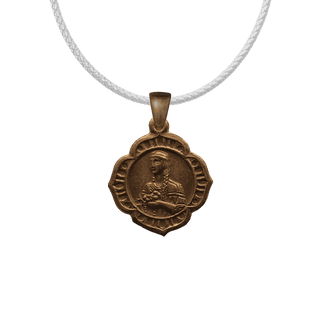 Vintage Bronze St. Kateri Tekakwitha Medal, Lily of the Mohawks