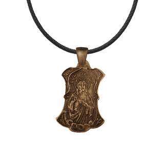 Vintage Bronze Sacred Heart and Help of Christians Medal