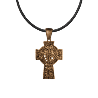 Vintage Bronze Delicate Celtic Ringed Cross