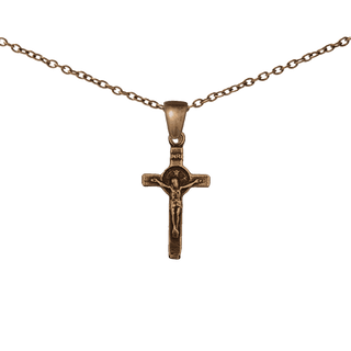 Vintage Bronze Smallest St. Benedict Crucifix