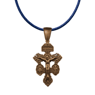 Vintage Bronze Pardon Crucifix, Behold This Heart