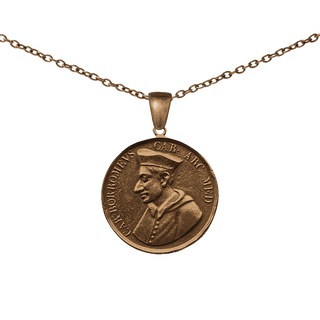 Vintage Bronze St. Charles Borromeo Medal, Humilitas Reverse