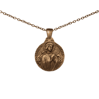 Vintage Bronze St. Martha and the Dragon Medal