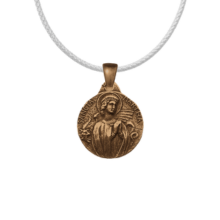 Vintage Bronze St. Martha and the Dragon Medal